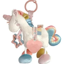 Itzy Ritzy Stroller & Car Seat Toys*- Activity Plush Toy With Teether Unicorn