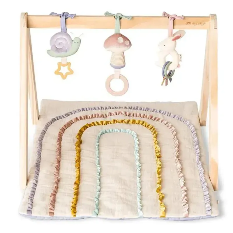 Itzy Ritzy Playmats & Gyms*- Bitzy Bespoke Ritzy Activity Gym™ Wooden Gym, Pastel
