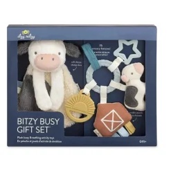 Itzy Ritzy Rattles & Teethers|Playtime Gift Set*- Bitzy Busy Gift Set, Farm