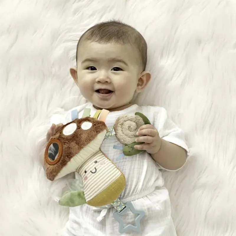 Itzy Ritzy Stroller & Car Seat Toys*- Bitzy Traveler, Mushroom