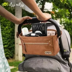 Itzy Ritzy Storage & Organizers*- Cognac Travel Stroller Caddy