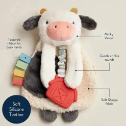 Itzy Ritzy Lovies, Security Blankets & Blankies*- Cow Itzy Friends Lovey™ Plush