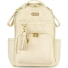 Itzy Ritzy Diaper Backpacks*- Diaper Bag Backpack, Large Capacity Boss Plus Baby Backpack Diaper Bag, Milk & Honey