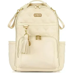 Itzy Ritzy Diaper Backpacks*- Diaper Bag Backpack, Large Capacity Boss Plus Baby Backpack Diaper Bag, Milk & Honey