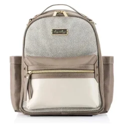 Itzy Ritzy Convertible Backpacks*- Diaper Bag Mini Backpack Vanilla Latte