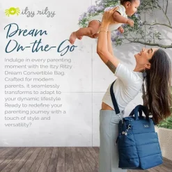 Itzy Ritzy Diaper Backpacks*- Dream Convertible Sapphire Starlight Diaper Bag