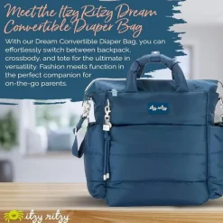 Itzy Ritzy Diaper Backpacks*- Dream Convertible Sapphire Starlight Diaper Bag