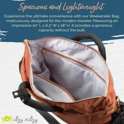 Itzy Ritzy Tote Bags|Diaper Backpacks*- Dream Weekender Bag, Coffee & Cream