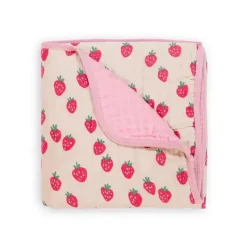 Itzy Ritzy Blankets & Quilts*- Itzy Blanket™, Strawberries + Cream