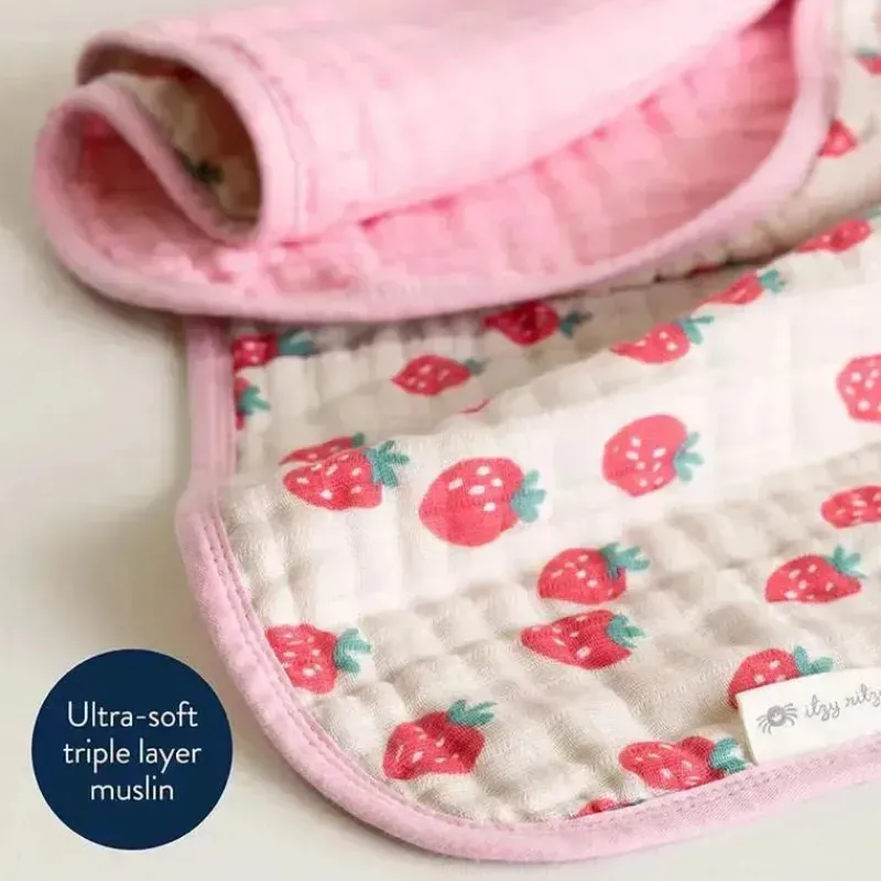 Itzy Ritzy Blankets & Quilts*- Itzy Blanket™, Strawberries + Cream