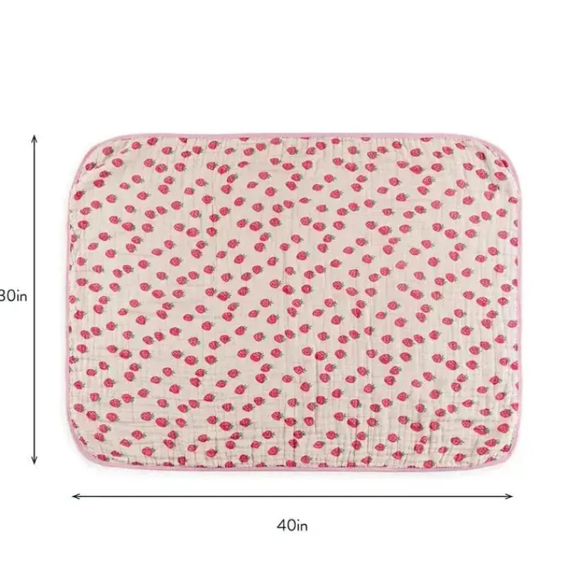 Itzy Ritzy Blankets & Quilts*- Itzy Blanket™, Strawberries + Cream