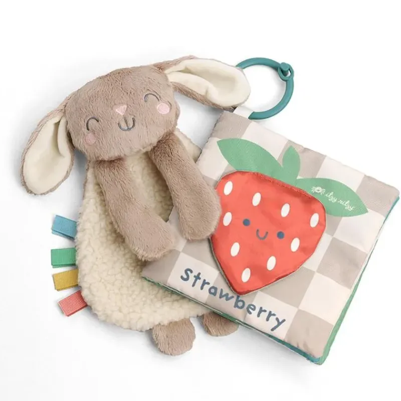 Itzy Ritzy Stroller & Car Seat Toys|Easter*- Itzy Learn & Snuggle Gitf Set, Bunny