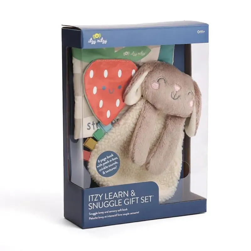 Itzy Ritzy Stroller & Car Seat Toys|Easter*- Itzy Learn & Snuggle Gitf Set, Bunny