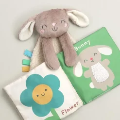 Itzy Ritzy Stroller & Car Seat Toys|Easter*- Itzy Learn & Snuggle Gitf Set, Bunny