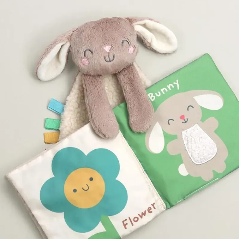Itzy Ritzy Stroller & Car Seat Toys|Easter*- Itzy Learn & Snuggle Gitf Set, Bunny