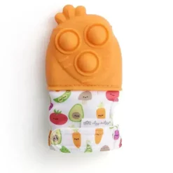 Itzy Ritzy Rattles & Teethers*- Itzy Mitt Pop™, Carrot
