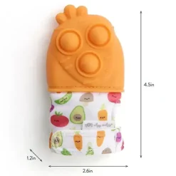 Itzy Ritzy Rattles & Teethers*- Itzy Mitt Pop™, Carrot