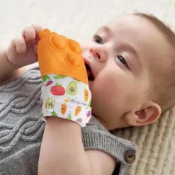 Itzy Ritzy Rattles & Teethers*- Itzy Mitt Pop™, Carrot