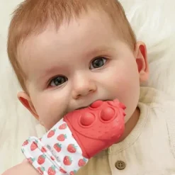 Itzy Ritzy Rattles & Teethers*- Itzy Mitt Pop™ , Strawberry