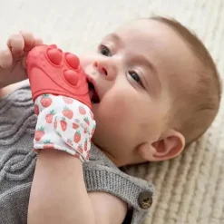 Itzy Ritzy Rattles & Teethers*- Itzy Mitt Pop™ , Strawberry