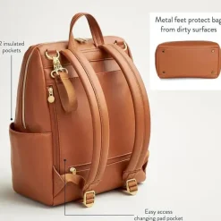 Itzy Ritzy Tote Bags|Diaper Backpacks*- Backpack, Cognac