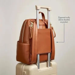 Itzy Ritzy Tote Bags|Diaper Backpacks*- Backpack, Cognac