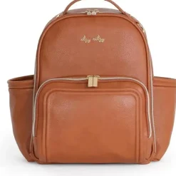 Itzy Ritzy Tote Bags|Diaper Backpacks*- Mini Plus Diaper Bag, Cognac