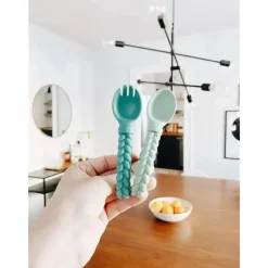 Itzy Ritzy Utensils & Accessories|Dishes, Utensils & Food Containers*- Mint Sweetie Spoons & Fork Set