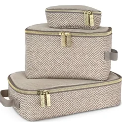 Itzy Ritzy Diaper Bag Accessories*- 3Pk Packing Cubes, Taupe