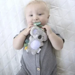 Itzy Ritzy Rattles & Teethers|Toys For 0-12 Months*- Plush Pal Silicone Teether, Koala