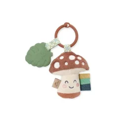 Itzy Ritzy Rattles & Teethers|Toys For 0-12 Months*- Plush Pal Silicone Teether, Mushroom
