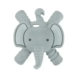 Itzy Ritzy Rattles & Teethers|Toys For 0-12 Months*- Silicone Molar Teether, Elephant