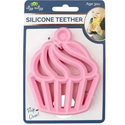 Itzy Ritzy Rattles & Teethers|Toys For 0-12 Months*- Silicone Teether, Cupcake