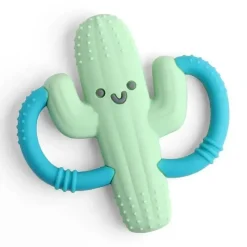Itzy Ritzy Rattles & Teethers|Toys For 0-12 Months*- Silicone Teether with Easy-Grab Handles, Cactus
