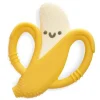 Itzy Ritzy Rattles & Teethers|Toys For 0-12 Months*- Silicone Teether with Easy-Grab Handles, Banana