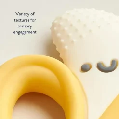 Itzy Ritzy Rattles & Teethers|Toys For 0-12 Months*- Silicone Teether with Easy-Grab Handles, Banana