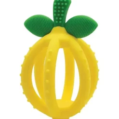 Itzy Ritzy Rattles & Teethers*- Silicone Teething Ball Bitzy Biter, Lemon Drop