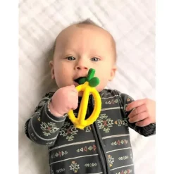 Itzy Ritzy Rattles & Teethers*- Silicone Teething Ball Bitzy Biter, Lemon Drop