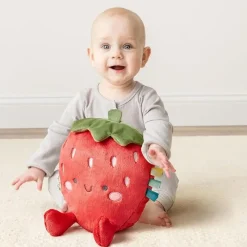Itzy Ritzy Rattles & Teethers*- Sweetie Snuggles Plush, Strawberry