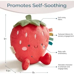 Itzy Ritzy Rattles & Teethers*- Sweetie Snuggles Plush, Strawberry