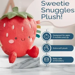Itzy Ritzy Rattles & Teethers*- Sweetie Snuggles Plush, Strawberry