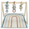 Itzy Ritzy Playmats & Gyms|Toys For 0-12 Months*- Wooden Acitivity Gym With Play Mat And Toy Rainbow