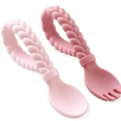 Itzy Ritzy Utensils & Accessories|Dishes, Utensils & Food Containers*Sweetir Spoons Sliicone Baby Utensild Set Pink