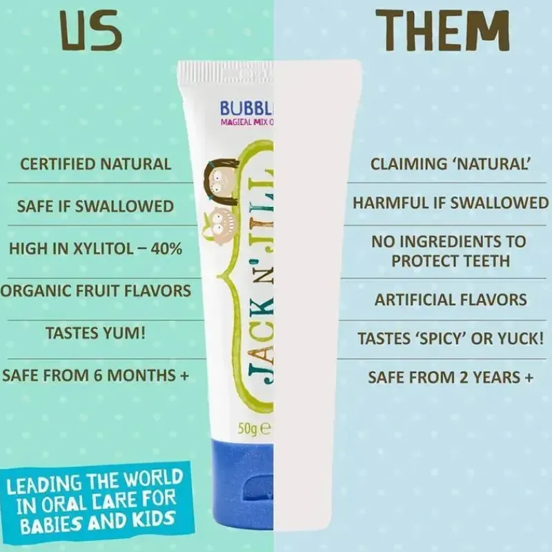 Jack N Jill Oral & Nasal Care*Jack N' Jill - Natural Toothpaste for Babies & Toddlers, 1.76 Oz