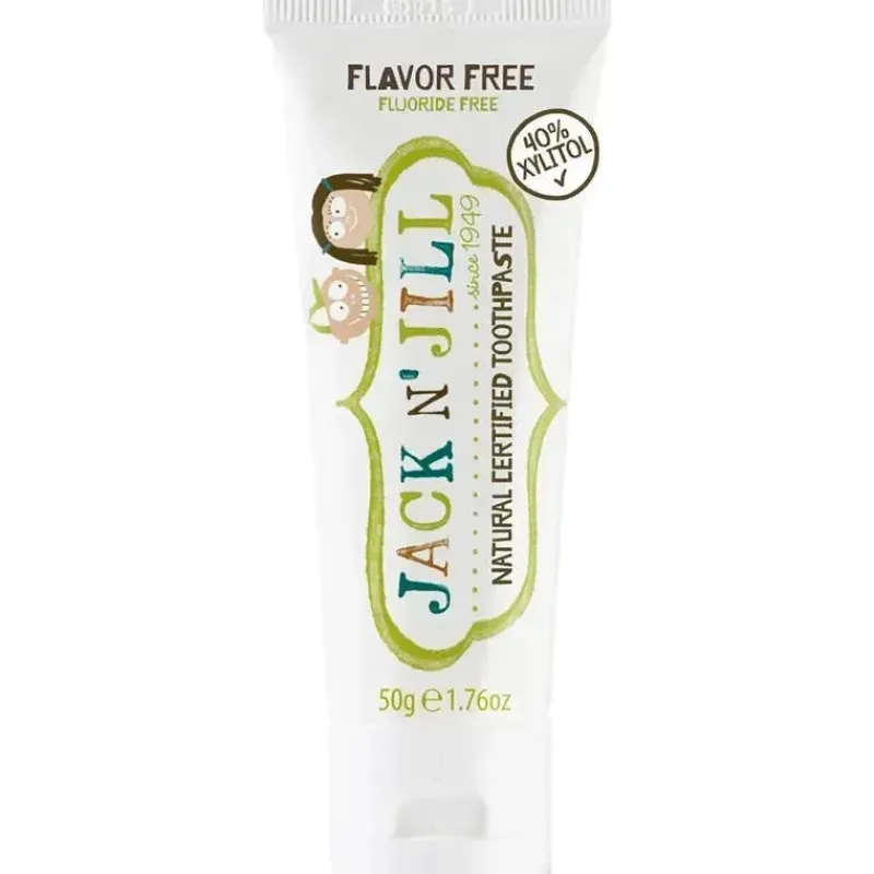 Jack N Jill Organic|Oral & Nasal Care*Jack N' Jill - Natural Toothpaste for Babies & Toddlers, Flavor Free 1.76 Oz