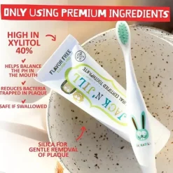 Jack N Jill Organic|Oral & Nasal Care*Jack N' Jill - Natural Toothpaste for Babies & Toddlers, Flavor Free 1.76 Oz