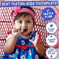 Jack N Jill Organic|Oral & Nasal Care*Jack N' Jill - Natural Toothpaste for Babies & Toddlers, Flavor Free 1.76 Oz