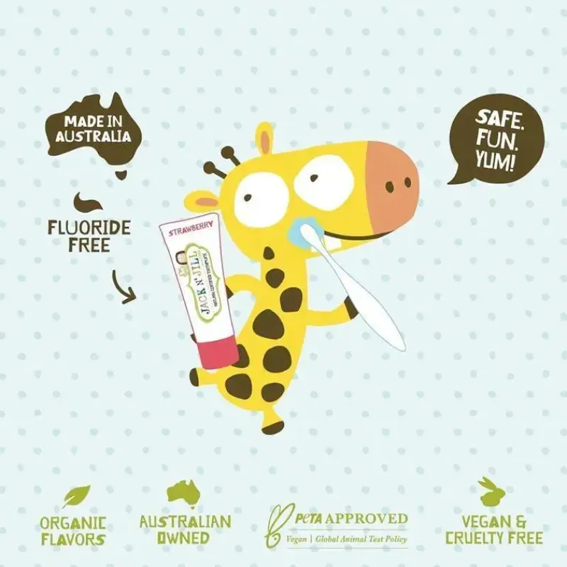 Jack N Jill Organic|Oral & Nasal Care*Jack N' Jill - Natural Toothpaste for Babies & Toddlers, Blueberry 1.76 Oz