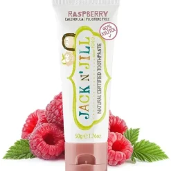 Jack N Jill Oral & Nasal Care*Jack N' Jill - Natural Toothpaste for Babies & Toddlers, Raspberry 1.76 Oz