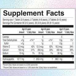 Jack N Jill Oral & Nasal Care*Jack N' Jill - Tooth Sparkles, Tooth Cleaning Calcium Chews with Hydroxyapatite (60 Tablets)